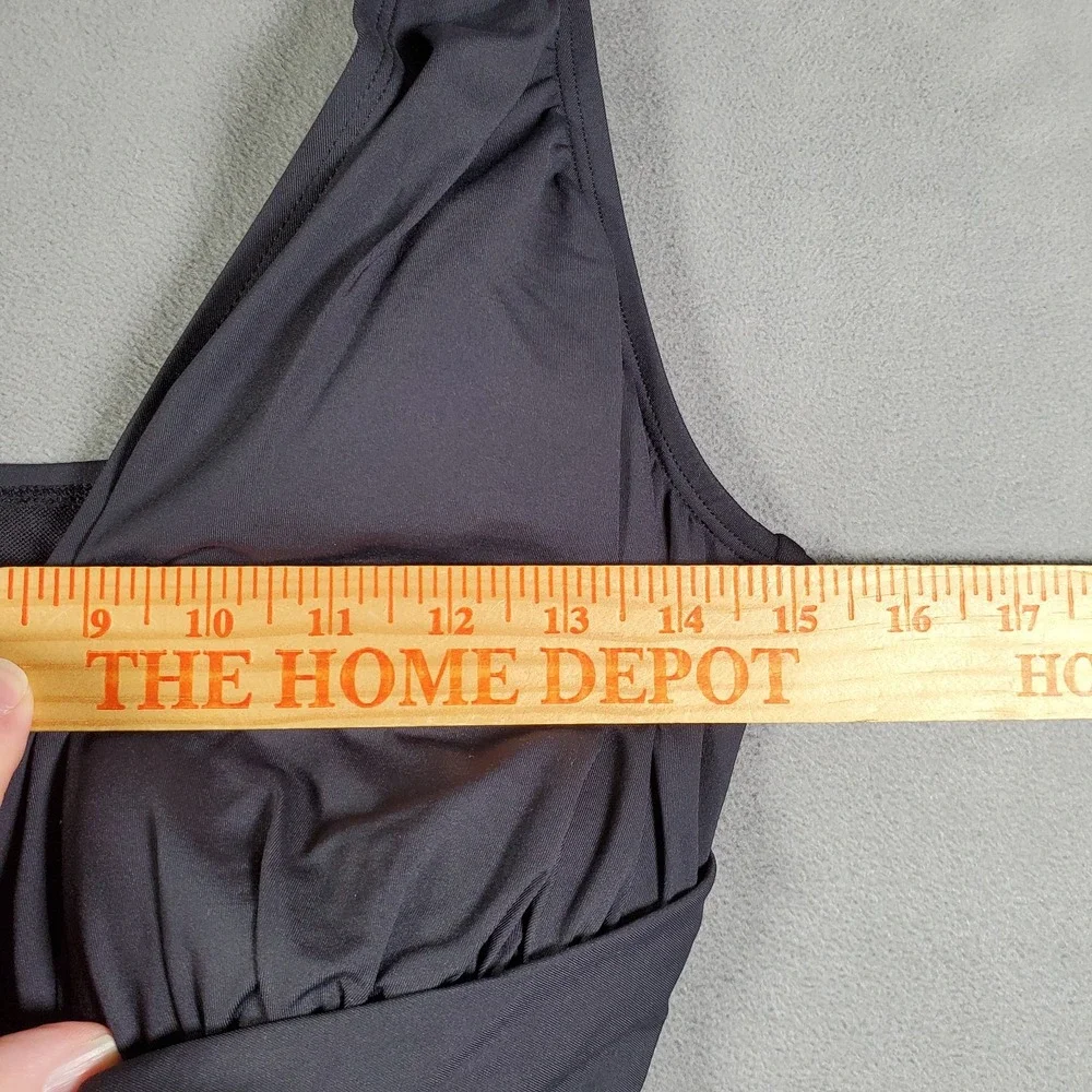 Bleu by Rod Beattie Swimsuit Womens 16W Black Molded Cup One Piece Beach NEW‎